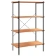 Етажерка с 4 рафта, черно и дъб, 80x40x130 см Етажерка с 4 рафта, черно и дъб, 80x40x130 см