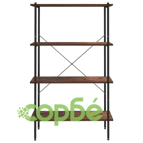 4-етажна етажерка, черно и естествено, 80x40x130 см на топ цена от sorbe.bg 4-етажна етажерка, черно и естествено, 80x40x130 см ➤ топ цена ➤ sorbe.bg