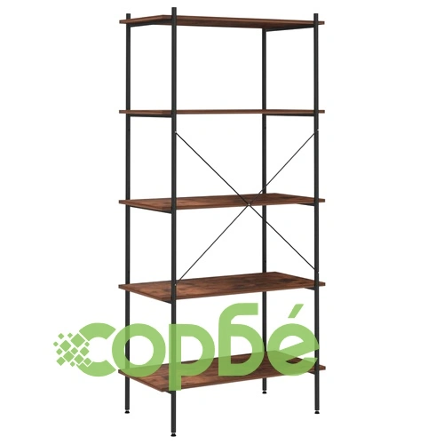 5-етажна етажерка, черно и естествено, 80x40x163 см на топ цена от sorbe.bg 5-етажна етажерка, черно и естествено, 80x40x163 см ➤ топ цена ➤ sorbe.bg