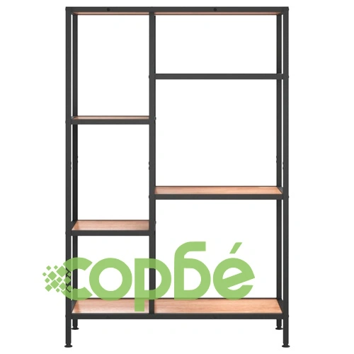 Етажерка за книги 80x30x120 см стомана и инженерно дърво ➤ топ цена ➤ sorbe.bg