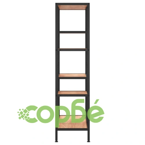 Етажерка за книги 80x30x120 см стомана и инженерно дърво ➤ топ цена ➤ sorbe.bg