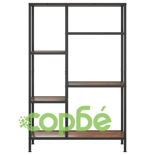 Етажерка за книги 80x30x120 см стомана и инженерно дърво ➤ топ цена ➤ sorbe.bg