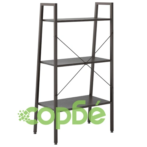 Стояща етажерка стълба 3 рафта черно 56x35x108 см ➤ топ цена ➤ sorbe.bg