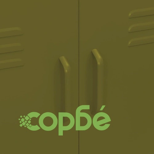 Шкаф за съхранение, маслиненозелен, 80х35х101,5 см, стомана ➤ топ цена ➤ sorbe.bg