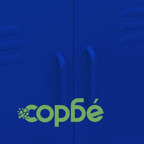 Шкаф за съхранение, нейви син, 80х35х101,5 см, стомана ➤ топ цена ➤ sorbe.bg