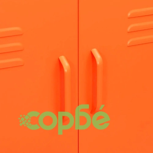 Шкаф за съхранение, оранжев, 80х35х101,5 см, стомана ➤ топ цена ➤ sorbe.bg