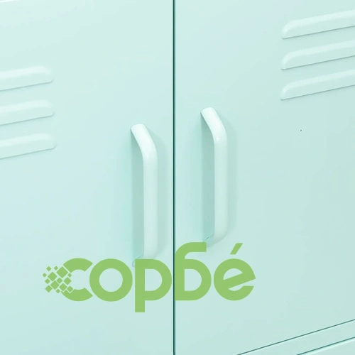 Шкаф за съхранение, мента, 80х35х101,5 см, стомана ➤ топ цена ➤ sorbe.bg