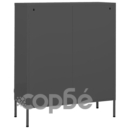 Шкаф за съхранение, антрацит, 80х35х101,5 см, стомана ➤ топ цена ➤ sorbe.bg