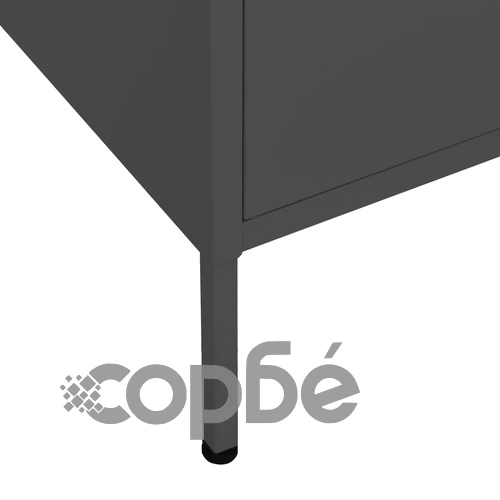 Шкаф за съхранение, антрацит, 80х35х101,5 см, стомана ➤ топ цена ➤ sorbe.bg
