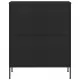 Шкаф за съхранение, черен, 80х35х101,5 см, стомана
