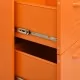 Шкаф с чекмеджета, оранжев, 80х35х101,5 см, стомана