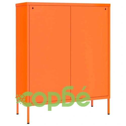 Шкаф с чекмеджета, оранжев, 80х35х101,5 см, стомана ➤ топ цена ➤ sorbe.bg