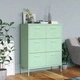 Шкаф с чекмеджета, ментово зелено, 80х35х101,5 см, стомана