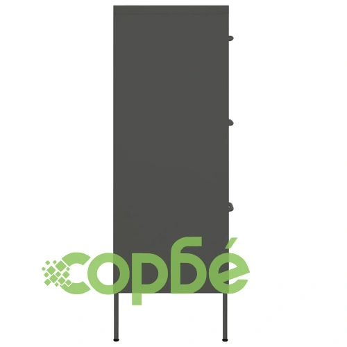 Шкаф с чекмеджета, антрацит, 80х35х101,5 см, стомана ➤ топ цена ➤ sorbe.bg