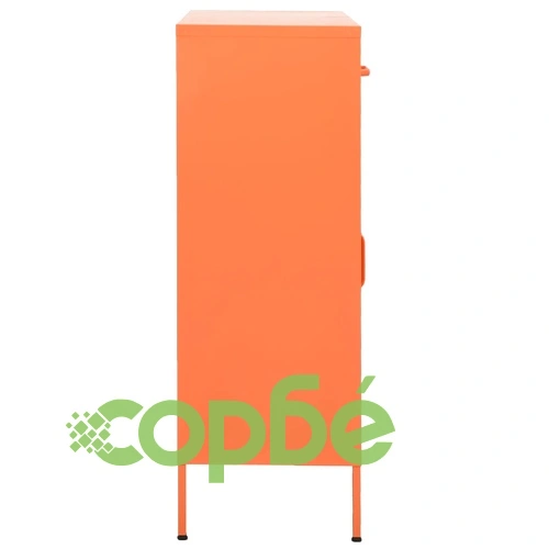 Шкаф за съхранение, оранжев, 80х35х101,5 см, стомана ➤ топ цена ➤ sorbe.bg