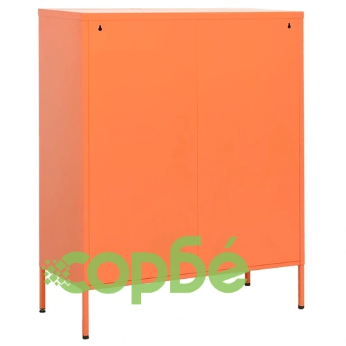 Шкаф за съхранение, оранжев, 80х35х101,5 см, стомана ➤ топ цена ➤ sorbe.bg