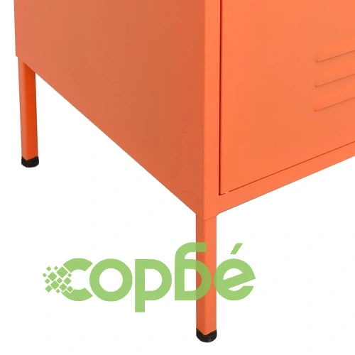 Шкаф за съхранение, оранжев, 80х35х101,5 см, стомана ➤ топ цена ➤ sorbe.bg