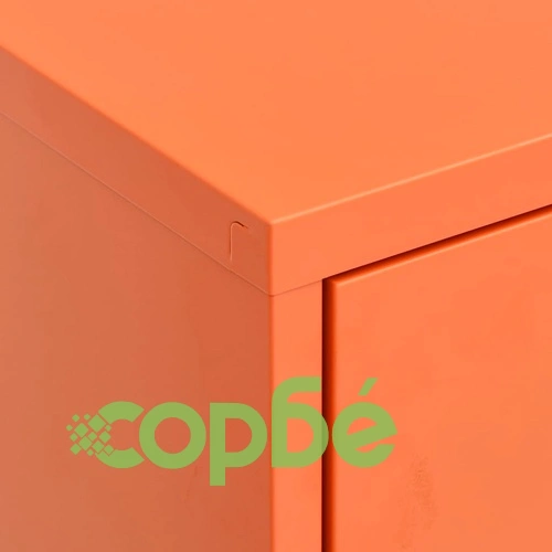 Шкаф за съхранение, оранжев, 80х35х101,5 см, стомана ➤ топ цена ➤ sorbe.bg