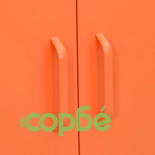 Шкаф за съхранение, оранжев, 80х35х101,5 см, стомана ➤ топ цена ➤ sorbe.bg