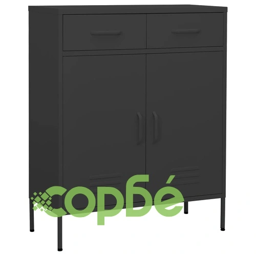 Шкаф за съхранение, антрацит, 80х35х101,5 см, стомана ➤ топ цена ➤ sorbe.bg