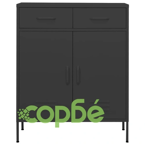 Шкаф за съхранение, антрацит, 80х35х101,5 см, стомана ➤ топ цена ➤ sorbe.bg