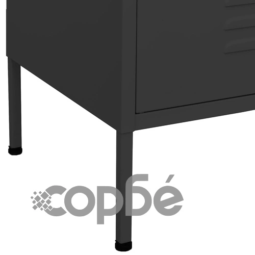 Шкаф за съхранение, антрацит, 80х35х101,5 см, стомана ➤ топ цена ➤ sorbe.bg