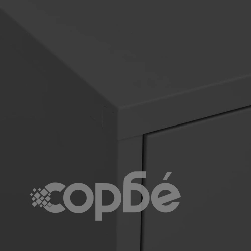 Шкаф за съхранение, антрацит, 80х35х101,5 см, стомана ➤ топ цена ➤ sorbe.bg