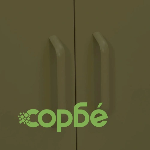 Шкаф за съхранение, маслиненозелен, 80х35х101,5 см, стомана ➤ топ цена ➤ sorbe.bg