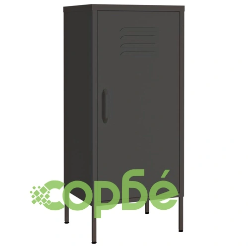 Шкаф за съхранение, антрацит, 42,5x35x101,5 см, стомана ➤ топ цена ➤ sorbe.bg