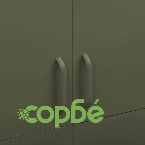 Гардероб, маслиненозелен, 90x50x180 см, стомана ➤ топ цена ➤ sorbe.bg