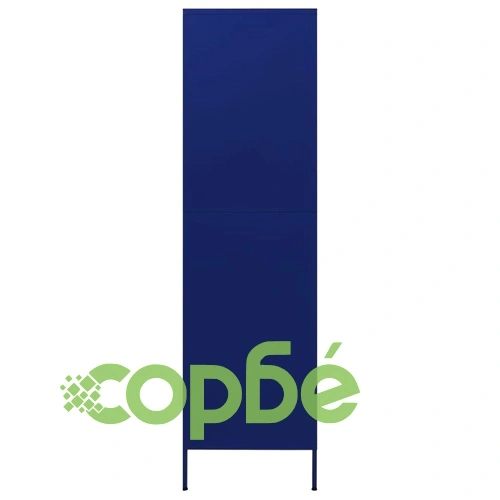 Гардероб, нейви синьо, 90x50x180 см, стомана ➤ топ цена ➤ sorbe.bg