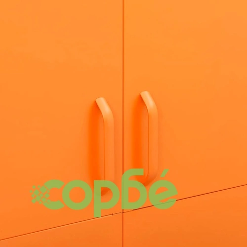 Гардероб, горчица жълто, 90x50x180 см, стомана ➤ топ цена ➤ sorbe.bg