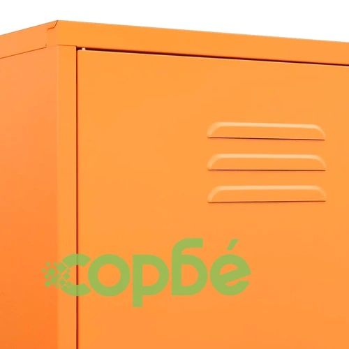 Гардероб, горчица жълто, 90x50x180 см, стомана ➤ топ цена ➤ sorbe.bg