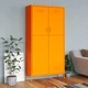 Гардероб, горчица жълто, 90x50x180 см, стомана
