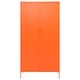 Гардероб, оранжев, 90x50x180 см, стомана