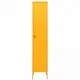 Шкаф със заключване, горчица жълто, 35x46x180 см, стомана