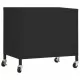 Шкаф за съхранение, черен, 60x35x56 см, стомана