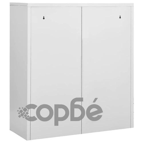 Офис шкаф, светлосив, 90x40x102 см, стомана на топ цена от sorbe.bg Офис шкаф, светлосив, 90x40x102 см, стомана ➤ топ цена ➤ sorbe.bg