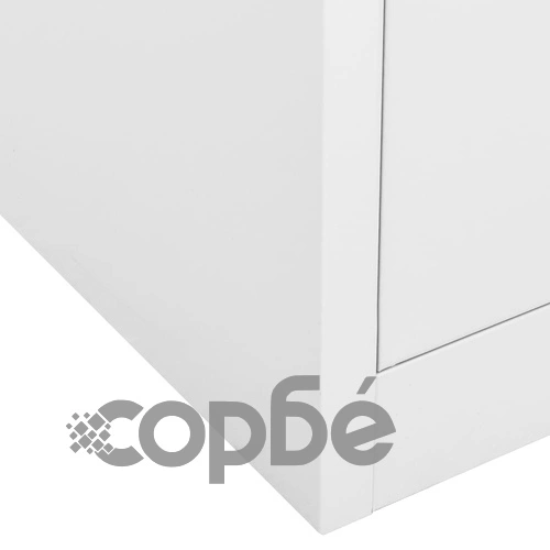 Офис шкаф, светлосив, 90x40x102 см, стомана на топ цена от sorbe.bg Офис шкаф, светлосив, 90x40x102 см, стомана ➤ топ цена ➤ sorbe.bg