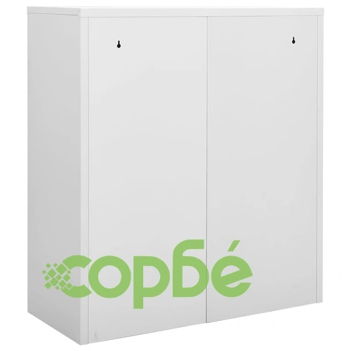 Офис шкаф, светлосив, 90x40x102 см, стомана на топ цена от sorbe.bg Офис шкаф, светлосив, 90x40x102 см, стомана ➤ топ цена ➤ sorbe.bg