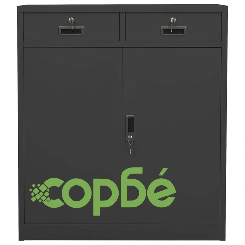 Офис шкаф, антрацит, 90x40x102 см, стомана на топ цена от sorbe.bg Офис шкаф, антрацит, 90x40x102 см, стомана ➤ топ цена ➤ sorbe.bg