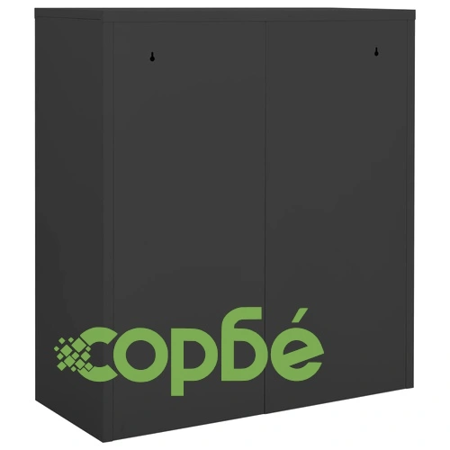 Офис шкаф, антрацит, 90x40x102 см, стомана на топ цена от sorbe.bg Офис шкаф, антрацит, 90x40x102 см, стомана ➤ топ цена ➤ sorbe.bg