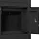 Офис шкаф, антрацит, 90x40x180 см, стомана Офис шкаф, антрацит, 90x40x180 см, стомана