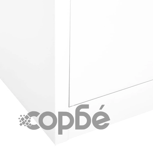Офис шкаф, бял, 90x40x180 см, стомана на топ цена от sorbe.bg Офис шкаф, бял, 90x40x180 см, стомана ➤ топ цена ➤ sorbe.bg