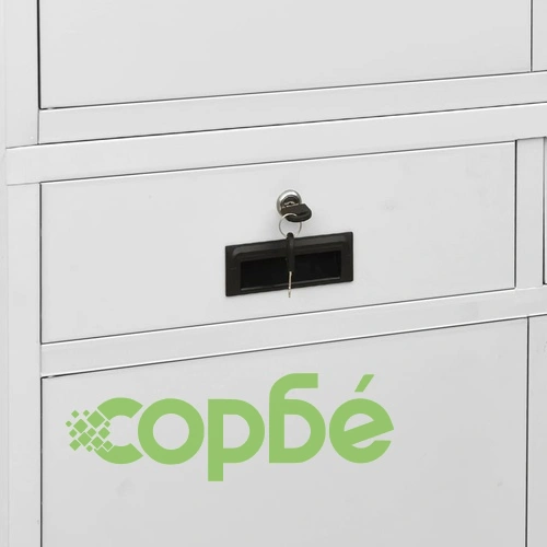 Офис шкаф, светлосив, 90x40x180 см, стомана на топ цена от sorbe.bg Офис шкаф, светлосив, 90x40x180 см, стомана ➤ топ цена ➤ sorbe.bg