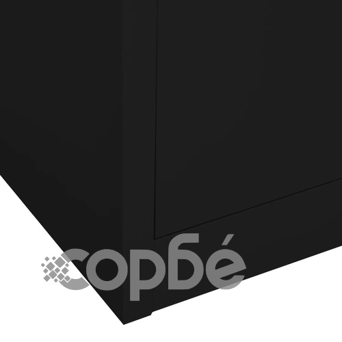 Офис шкаф, черен, 90x40x180 см, стомана на топ цена от sorbe.bg Офис шкаф, черен, 90x40x180 см, стомана ➤ топ цена ➤ sorbe.bg