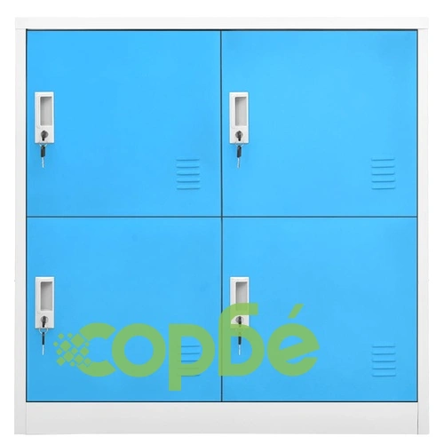 Заключващ се шкаф, светлосиво и синьо, 90x45x92,5 см, стомана на топ цена от sorbe.bg Заключващ се шкаф, светлосиво и синьо, 90x45x92,5 см, стомана ➤ топ цена ➤ sorbe.bg