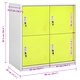 Заключващ се шкаф, светлосиво и зелено, 90x45x92,5 см, стомана Заключващ се шкаф, светлосиво и зелено, 90x45x92,5 см, стомана