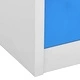 Заключващ се шкаф, светлосиво и синьо, 90x45x92,5 см, стомана Заключващ се шкаф, светлосиво и синьо, 90x45x92,5 см, стомана
