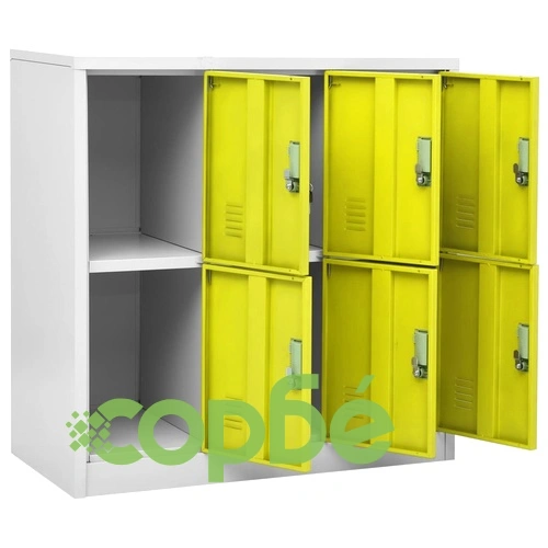 Заключващ се шкаф, светлосиво и зелено, 90x45x92,5 см, стомана на топ цена от sorbe.bg Заключващ се шкаф, светлосиво и зелено, 90x45x92,5 см, стомана ➤ топ цена ➤ sorbe.bg